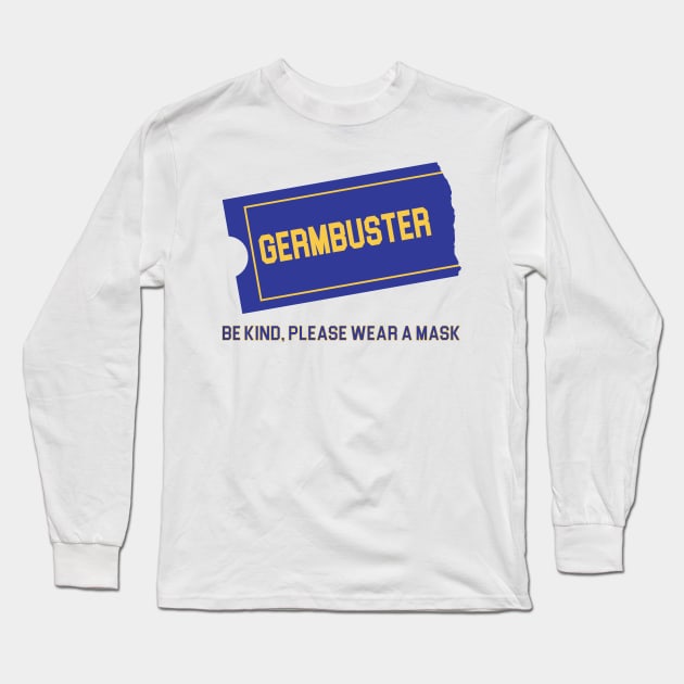 Blockbuster Style Germbuster Long Sleeve T-Shirt by Tomorrowland Arcade